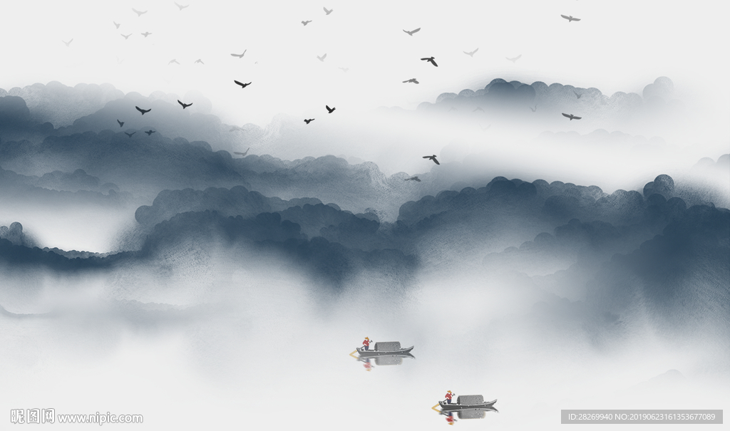 新中式无框画