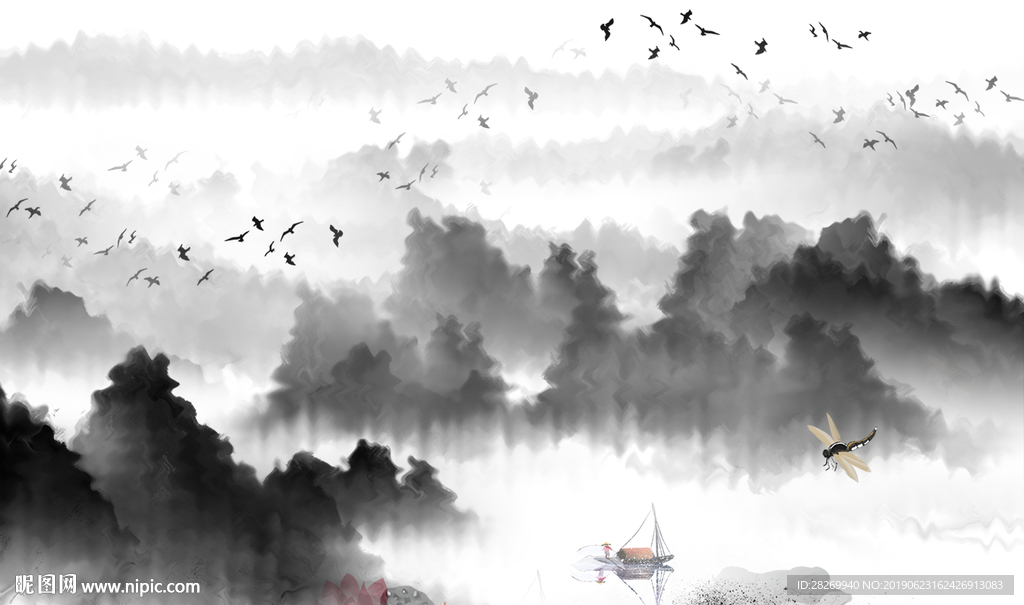 新中式无框画