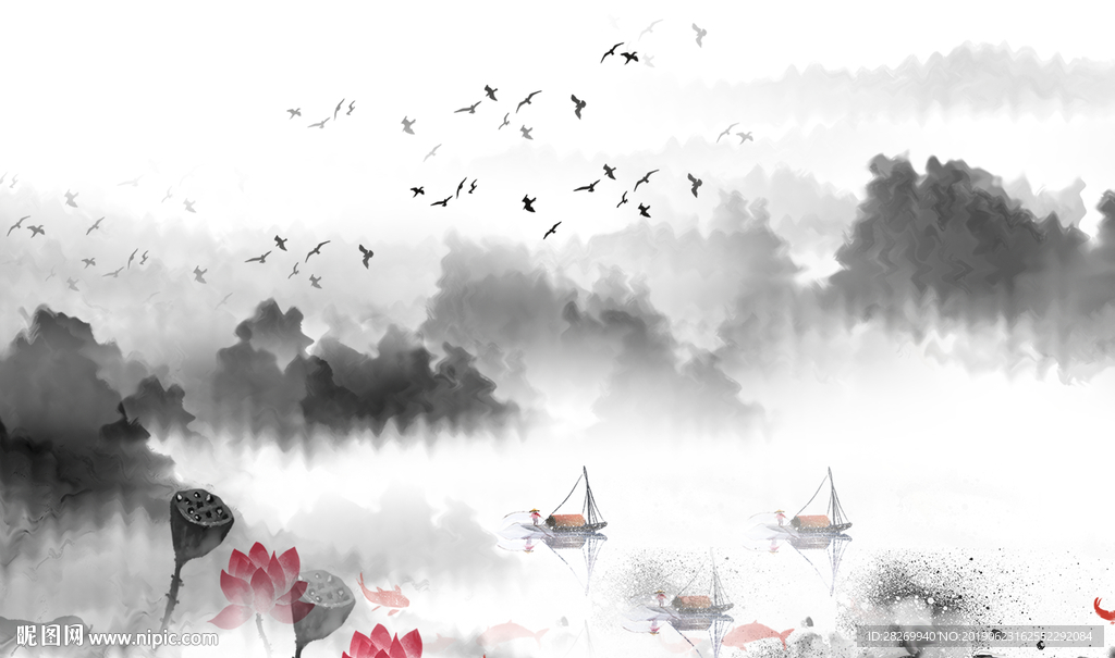新中式无框画