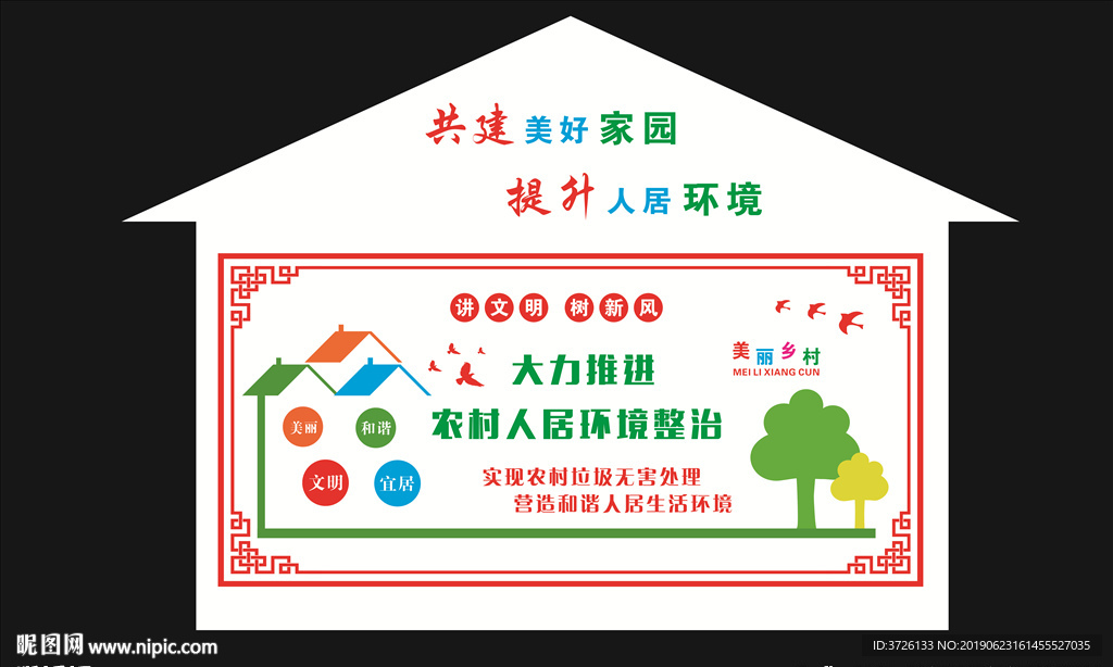 人居环境文化墙