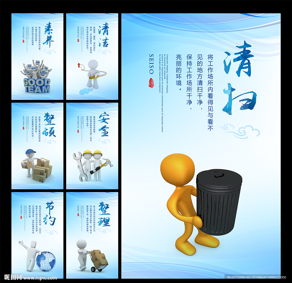 7s管理展板