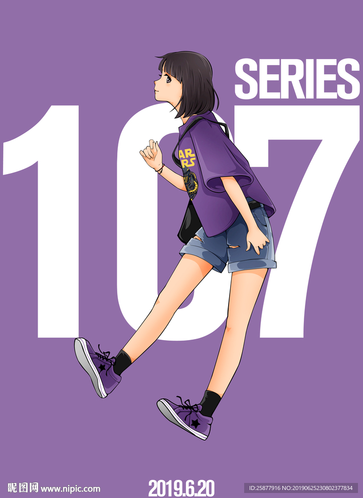 107系列漫画女孩