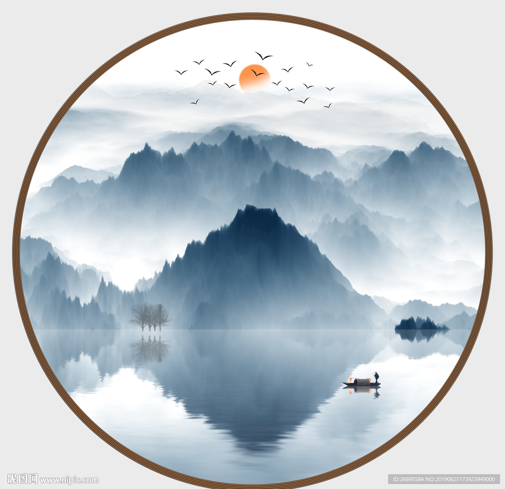 水墨山水画