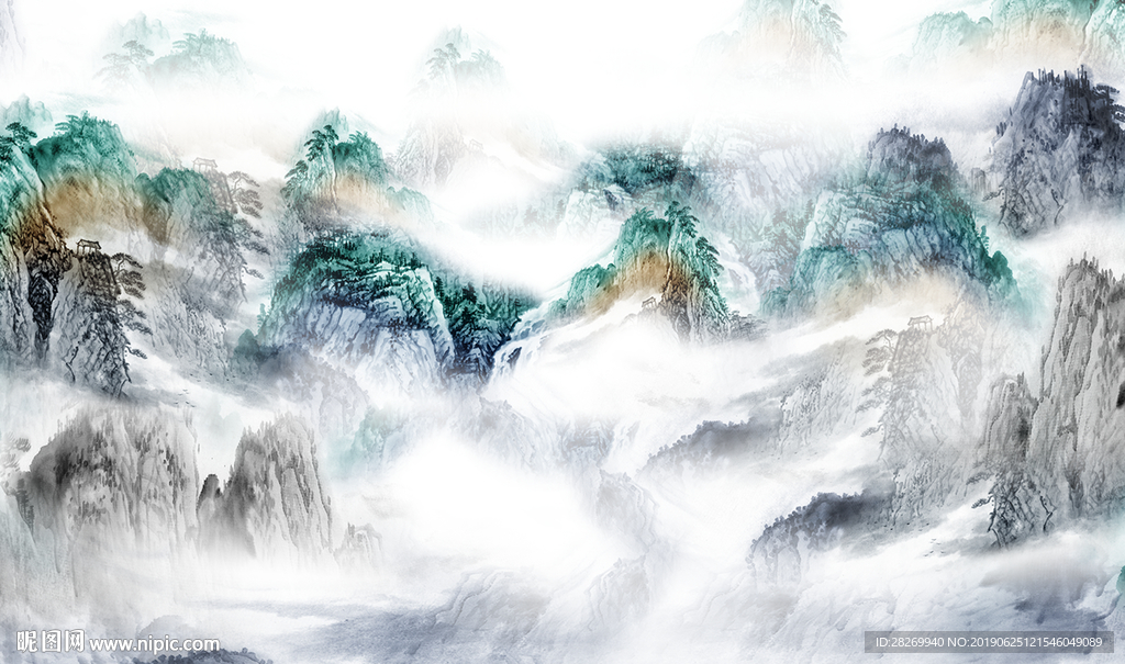 新中式背景墙
