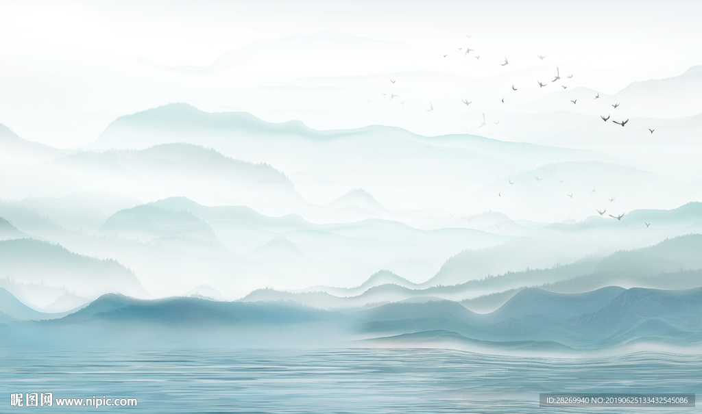 抽象山水