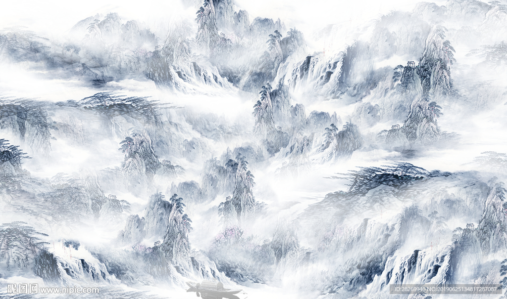 抽象山水
