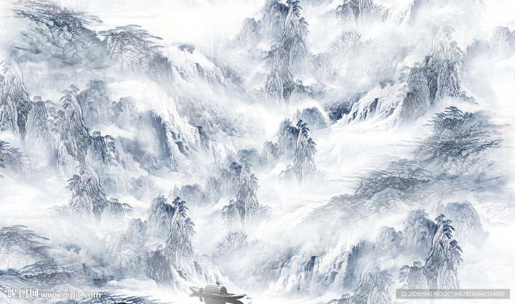 抽象山水