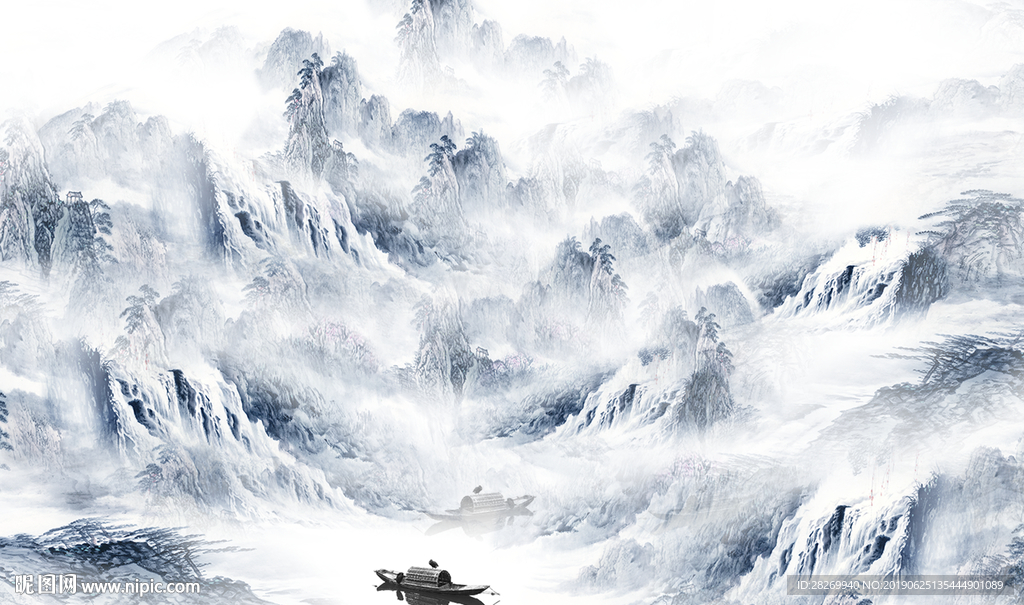 抽象山水