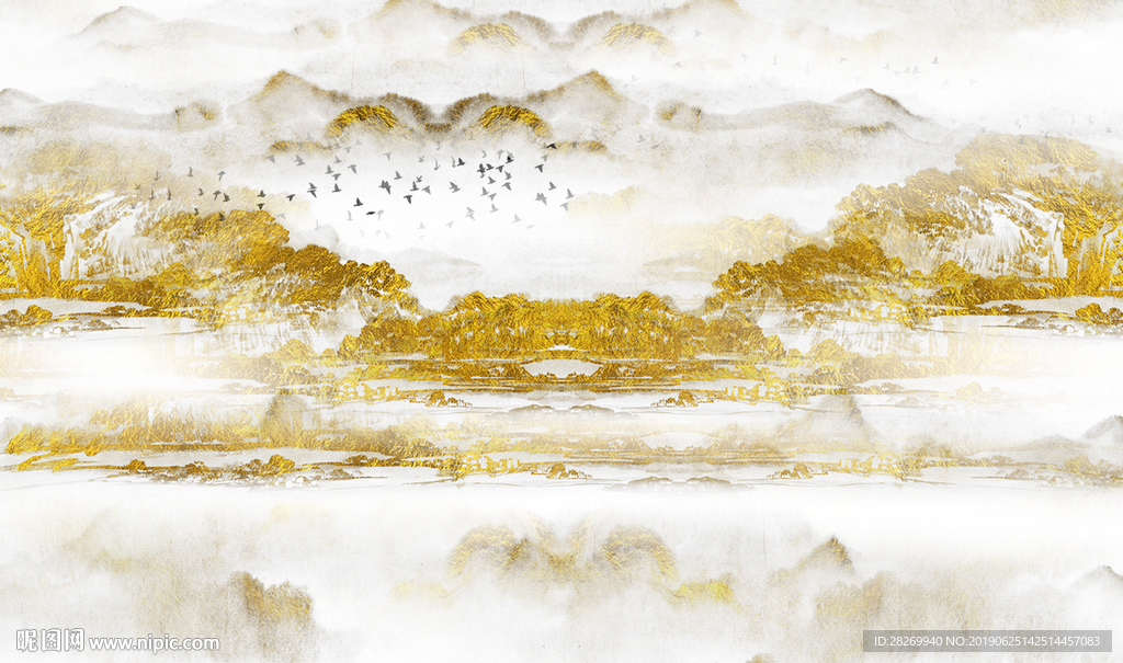 抽象山水