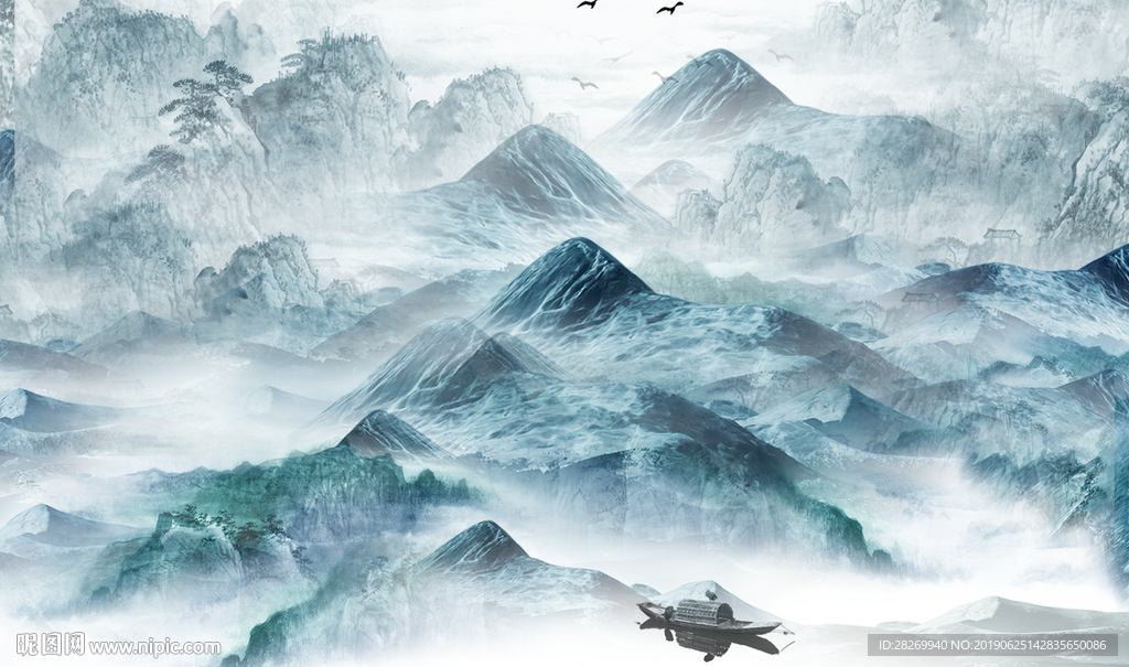 抽象山水