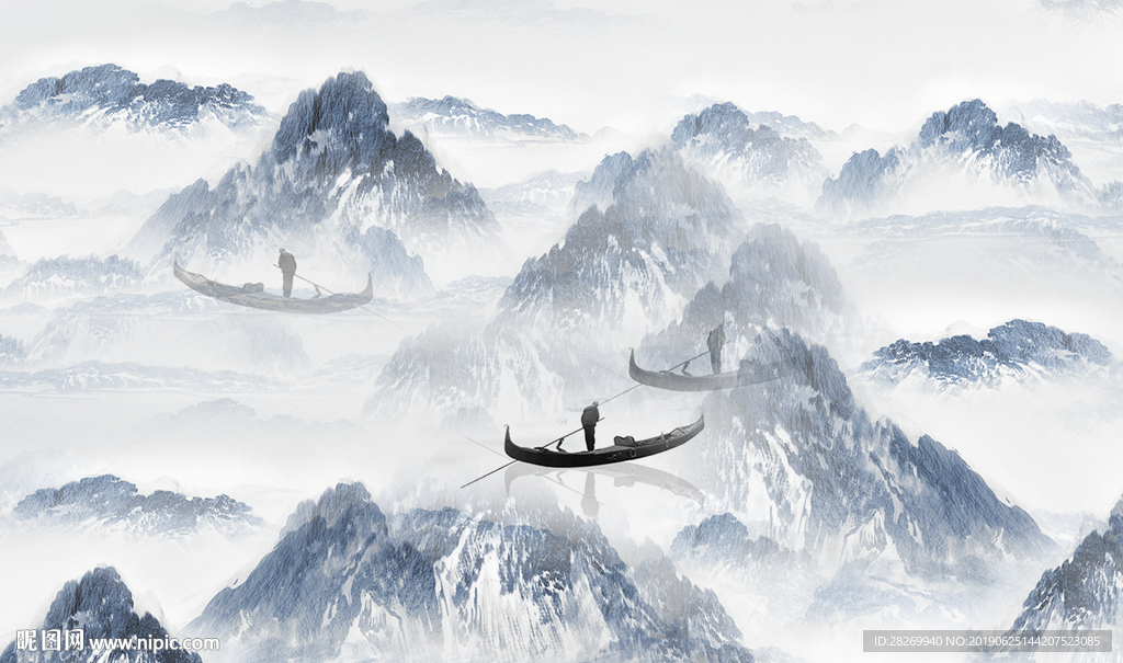 抽象山水