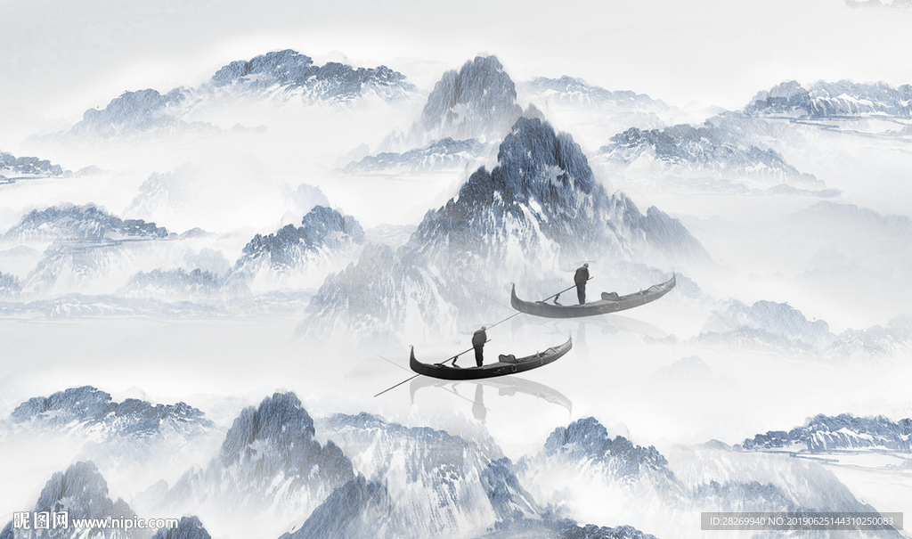 抽象山水