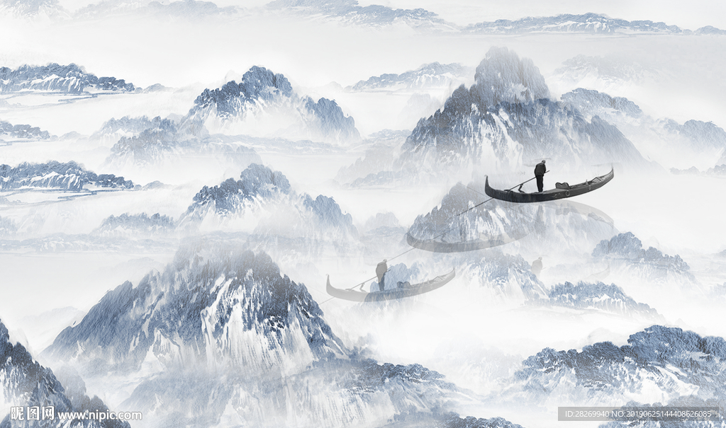 抽象山水