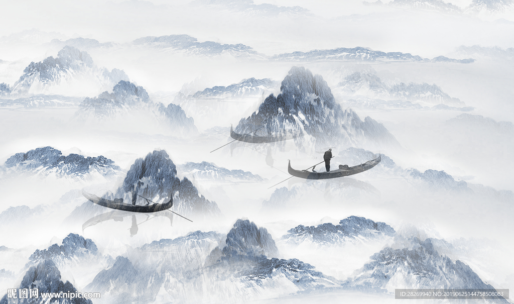 抽象山水