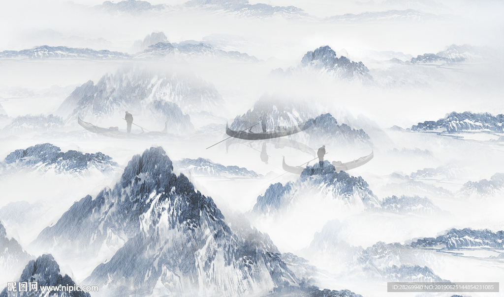 抽象山水