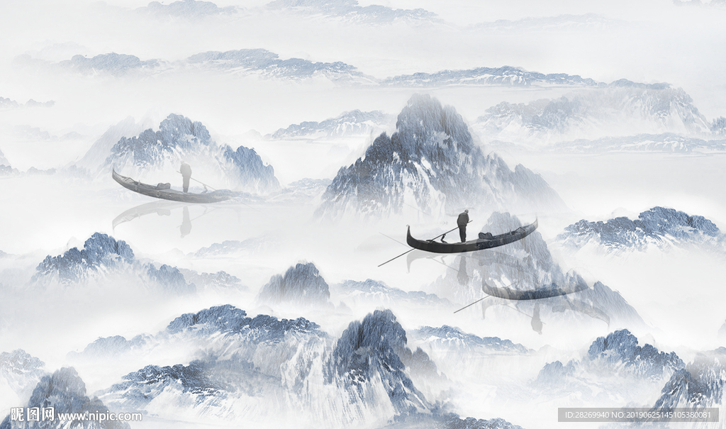 抽象山水