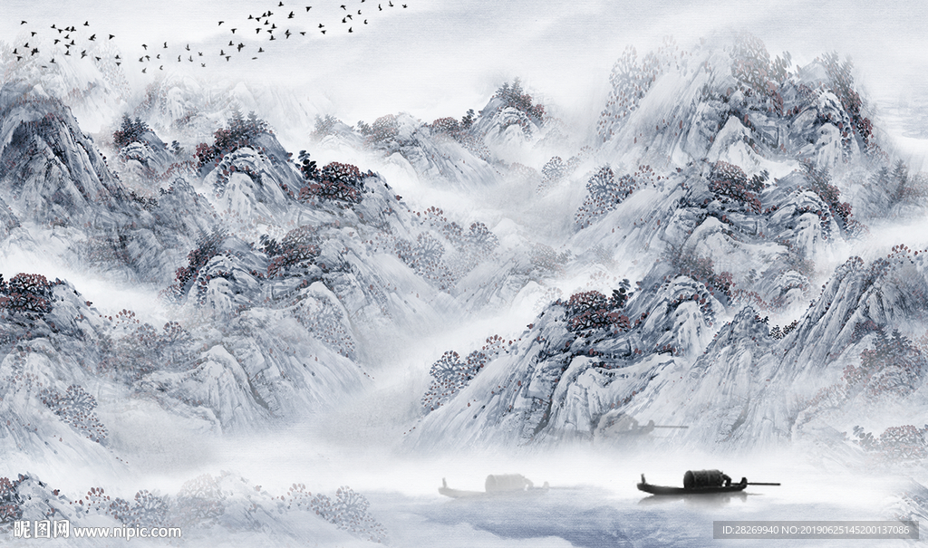 抽象山水