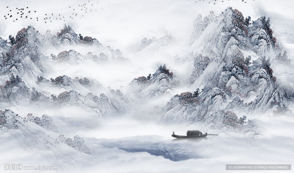 抽象山水