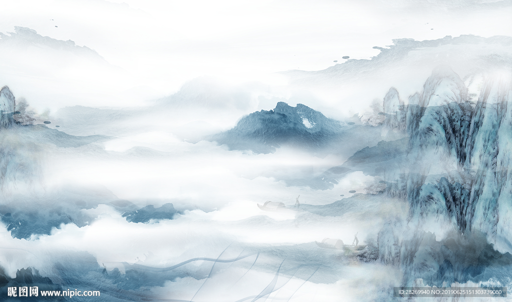 抽象山水