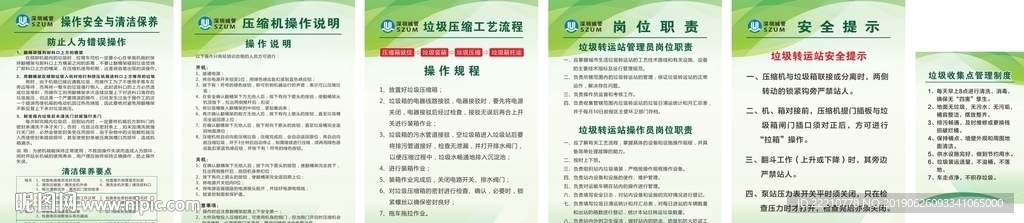 环卫项目转运站制度牌
