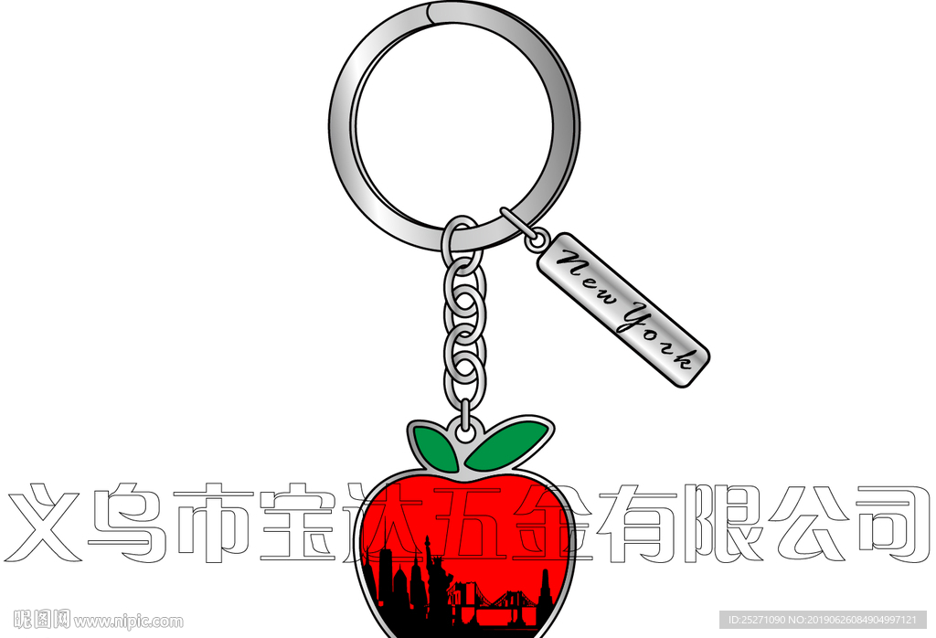 美国旅游纪念品纽约钥匙扣