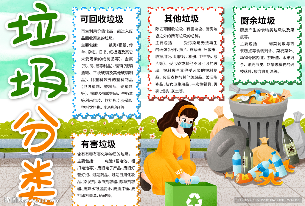 垃圾分类小报