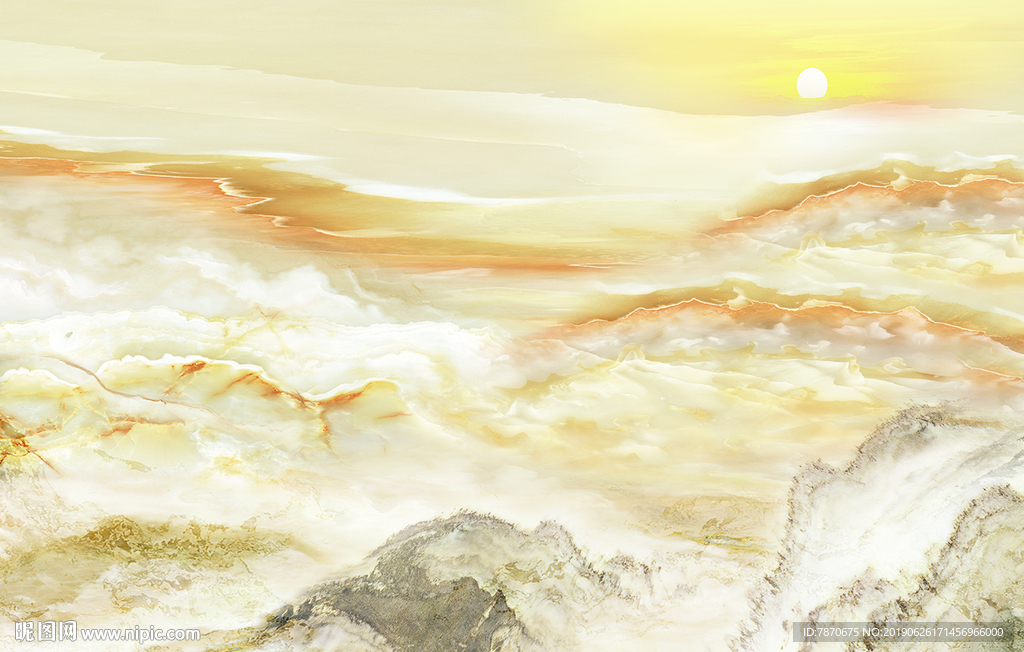 电视墙壁画 壁画背景 客厅背景