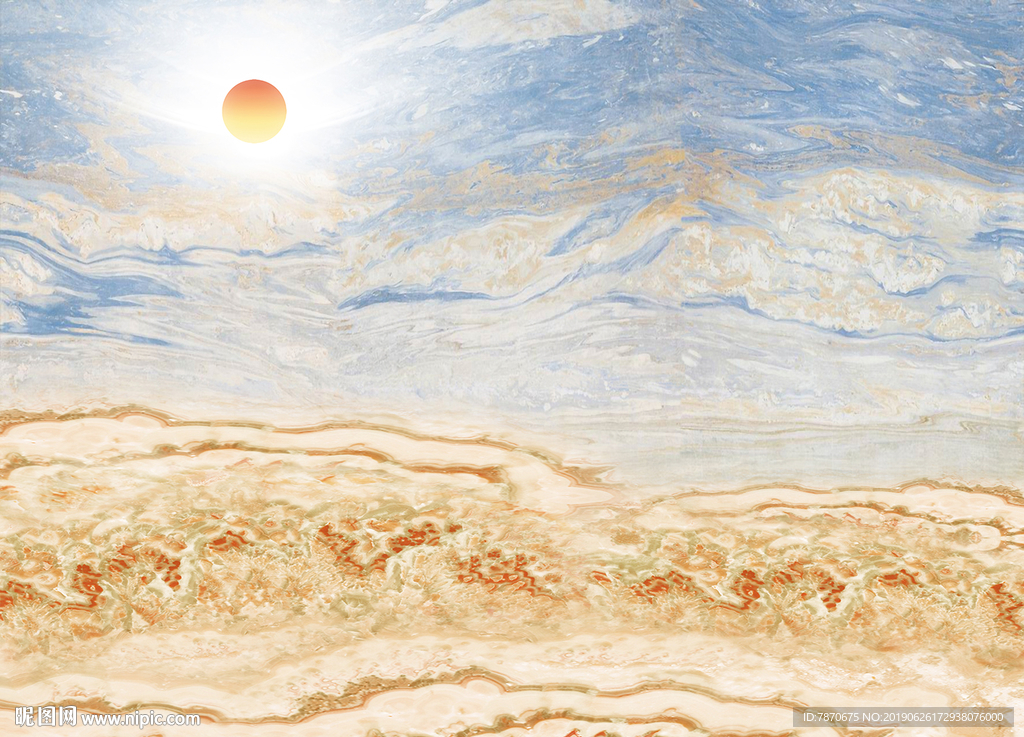 电视墙壁画 壁画背景 客厅背景