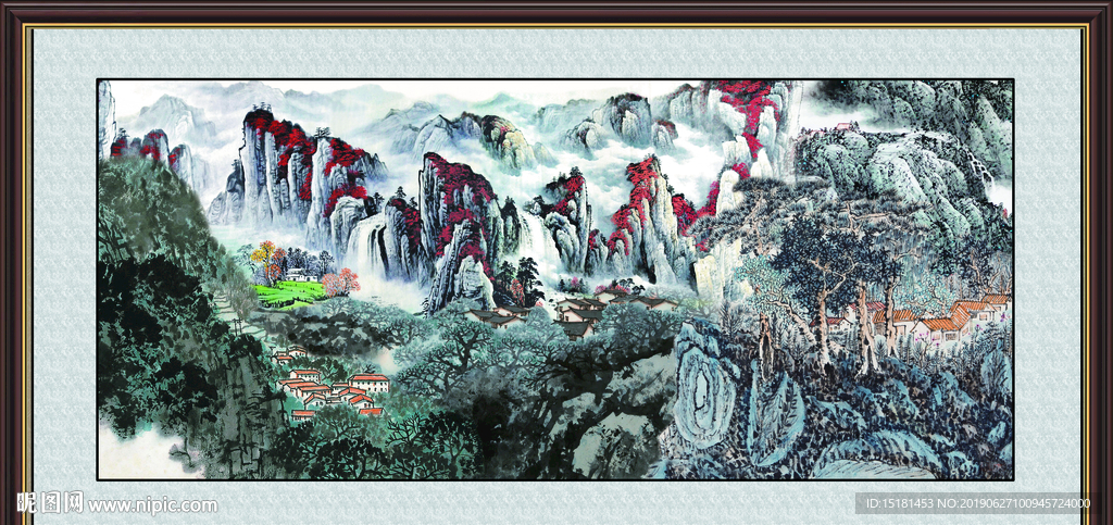 巨幅山水画