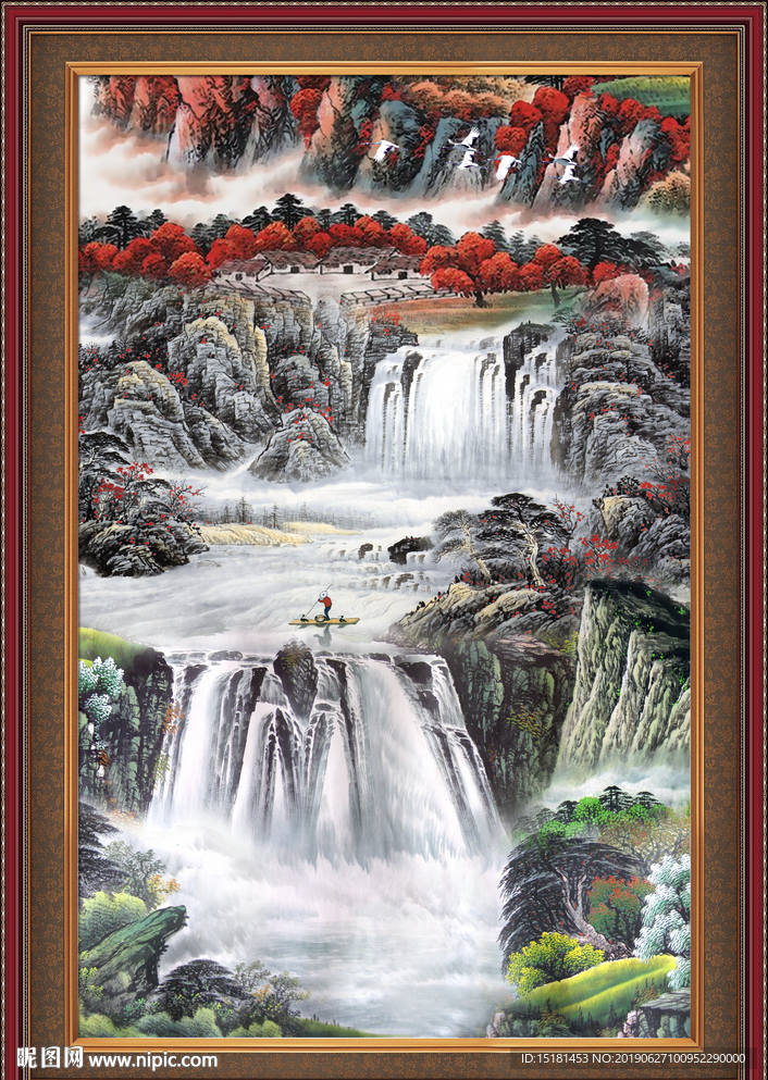 巨幅山水画