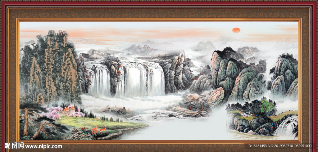 巨幅山水画