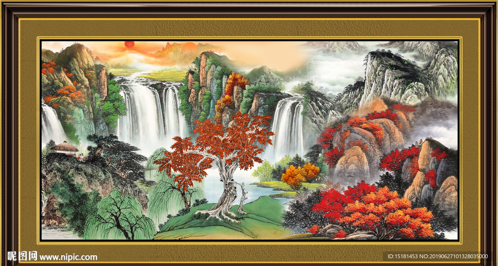 巨幅山水画