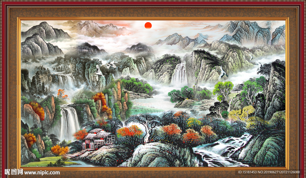 巨幅山水