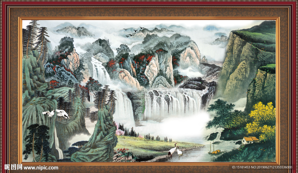 巨幅山水画