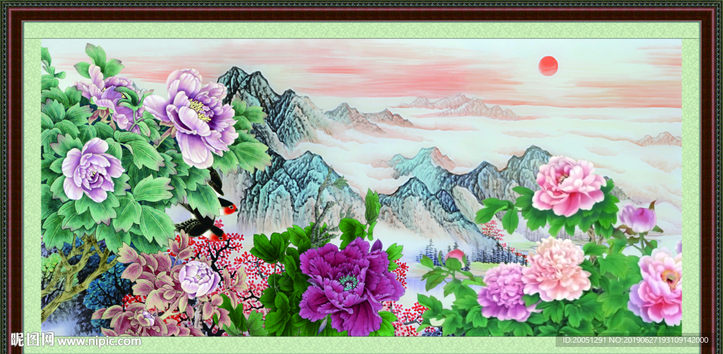 国画牡丹