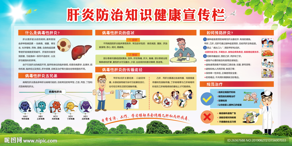 肝病宣传栏