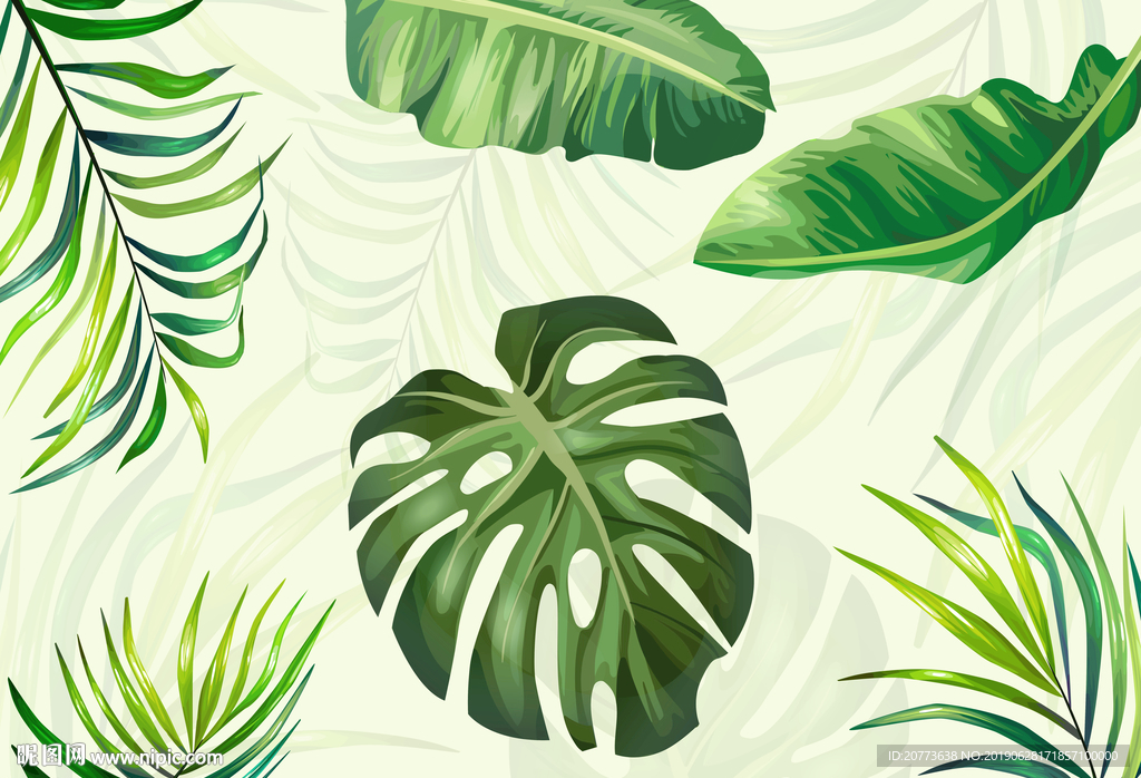 北欧简约水彩画