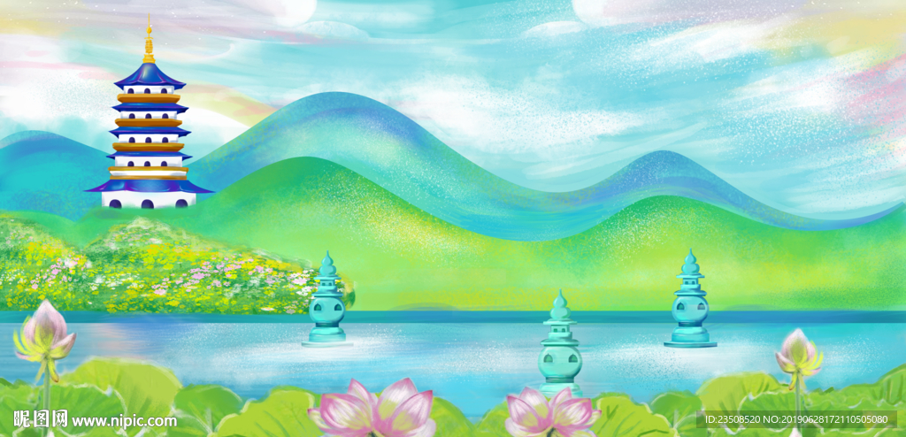 风景插画