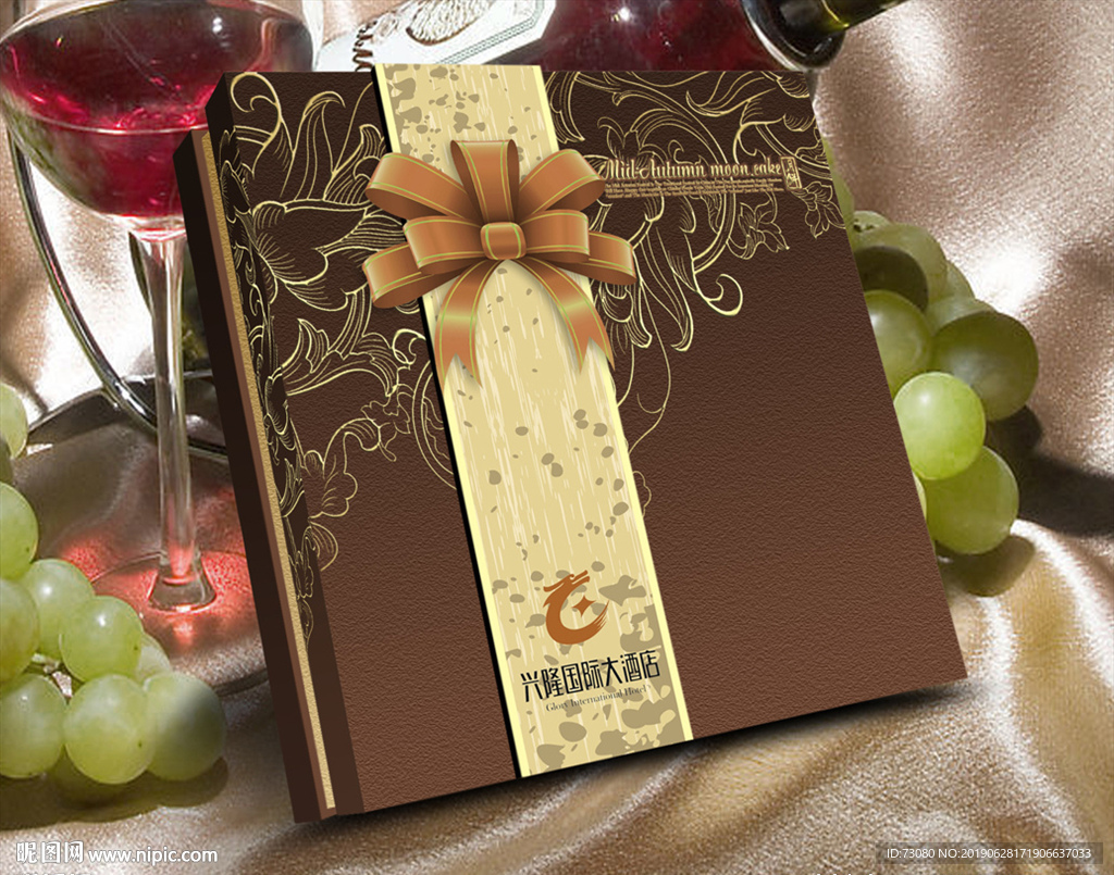 欧式月饼包装（平面展开图）