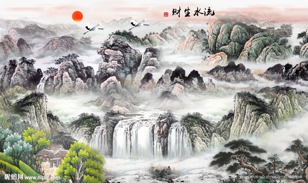国画山水画