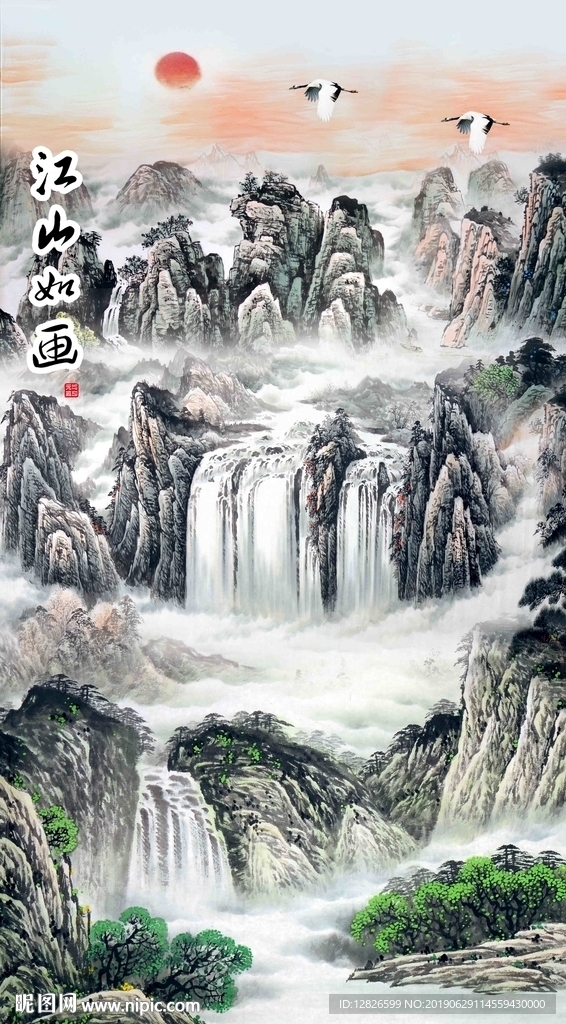 江山如画玄关图