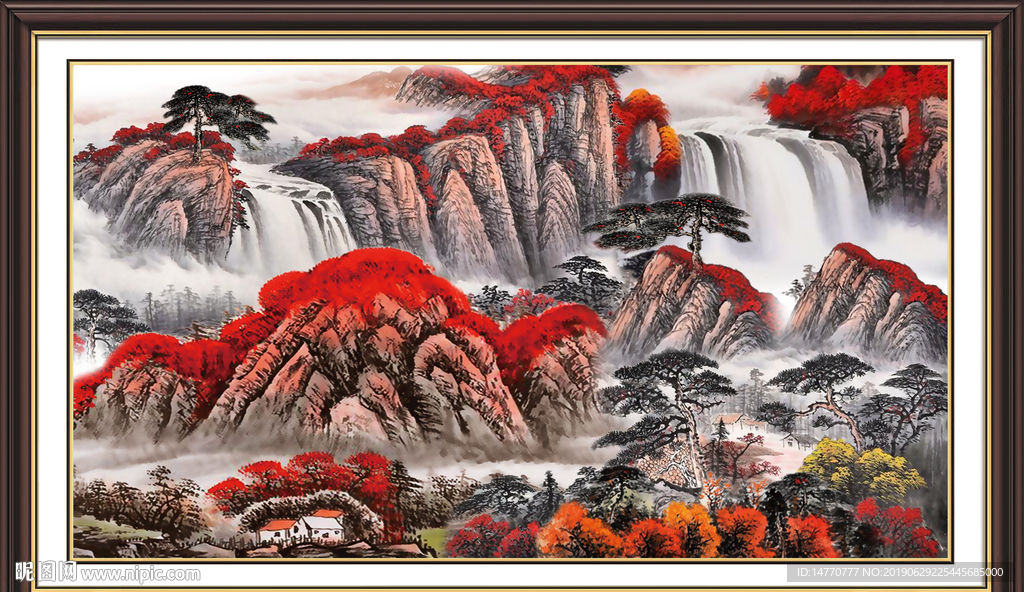 巨幅山水画