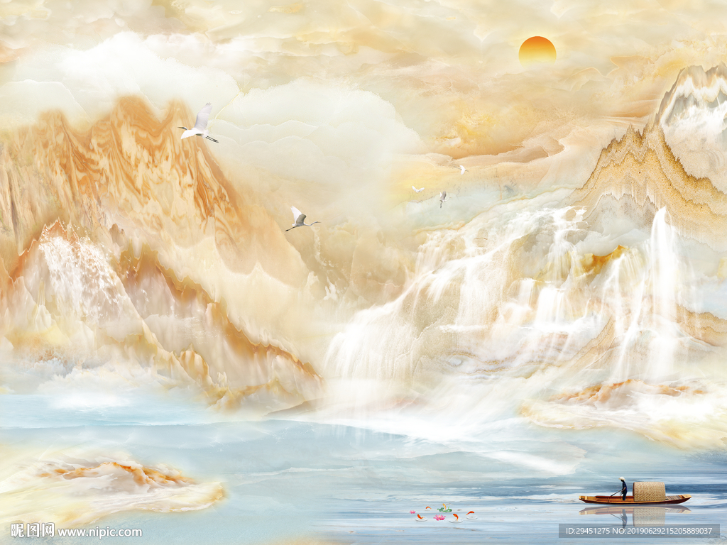 大理石分层TIF背景墙