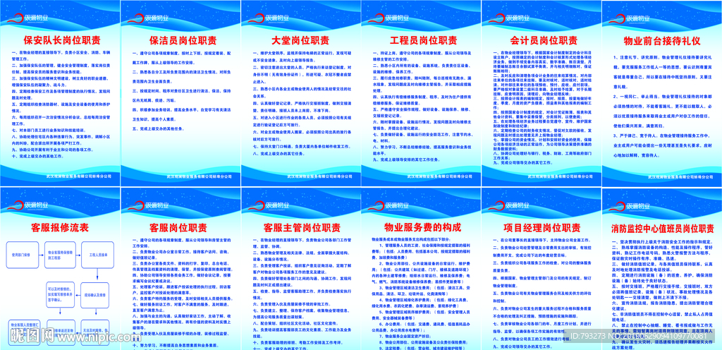 物业制度牌