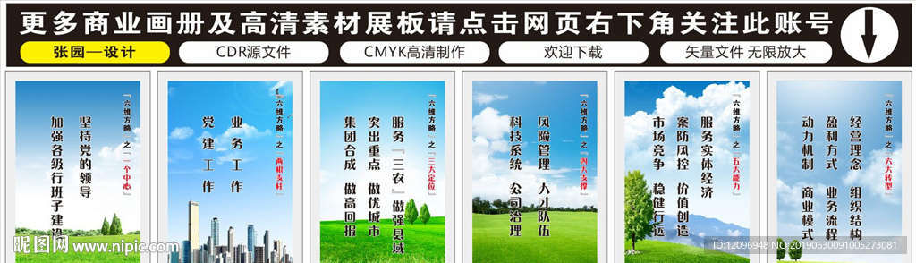 中国农业银行展板六维方略