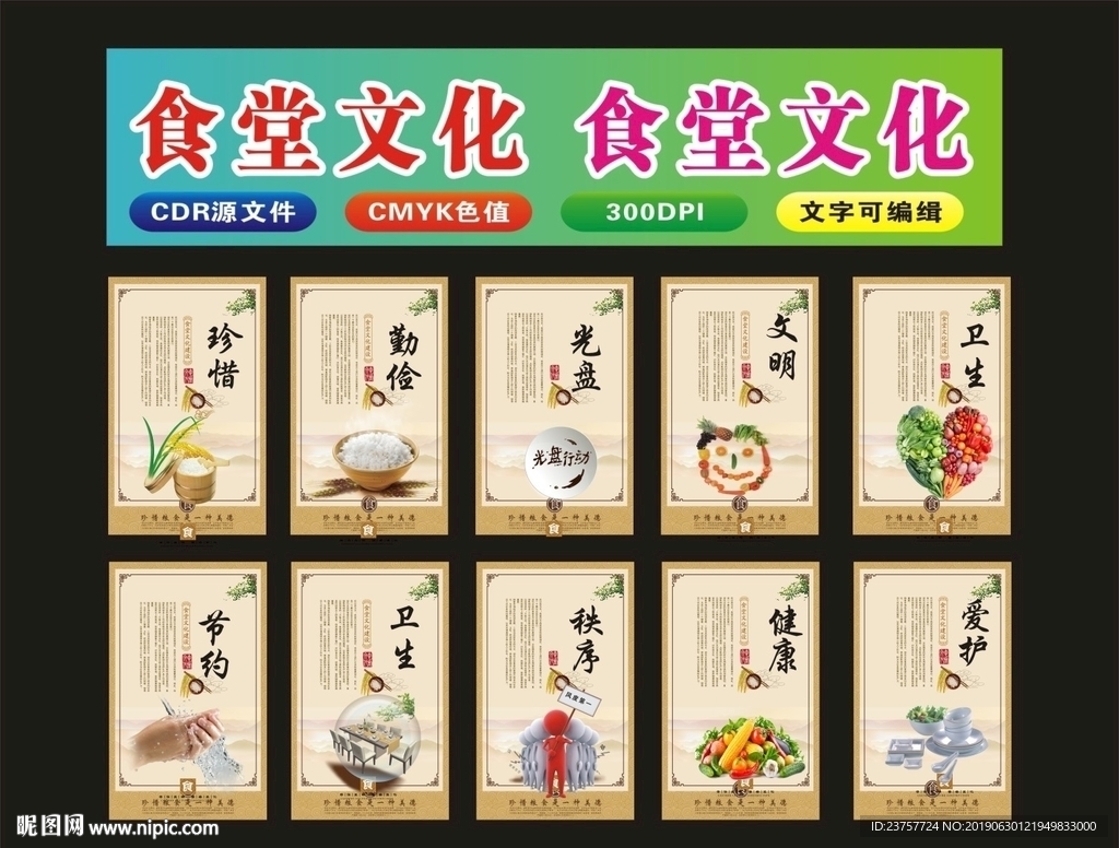 食堂文化餐桌文明