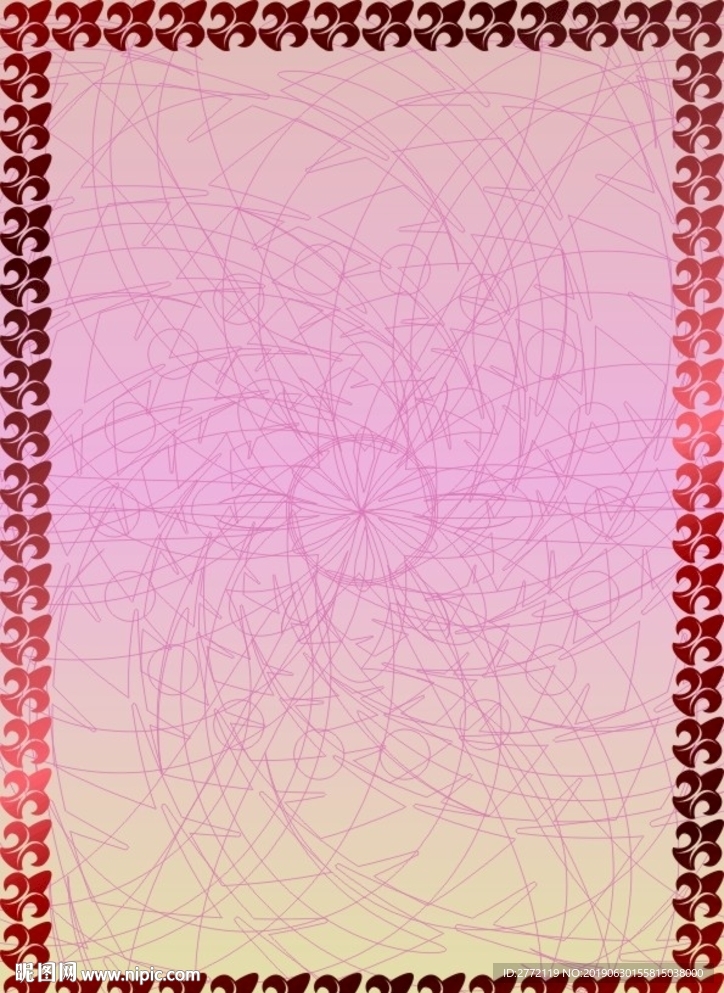 艳红 商业证书纹