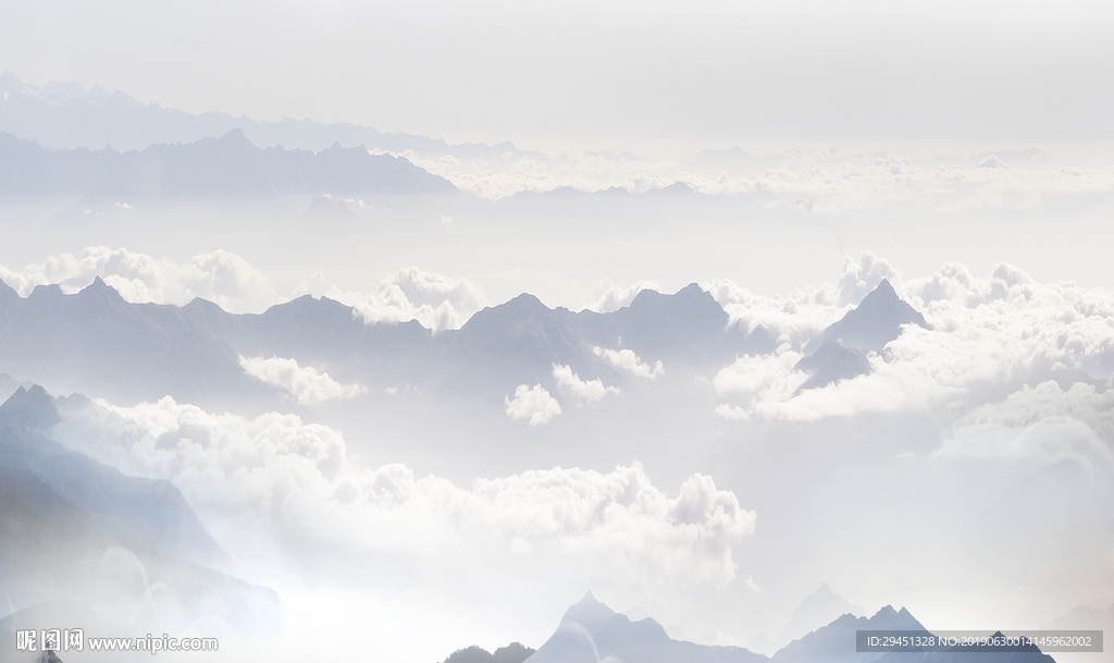 山水烟雾画通道不分色不分层