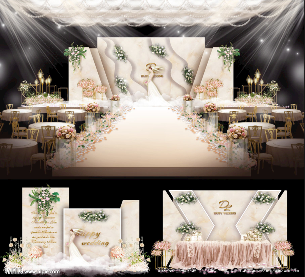 婚礼设计香槟婚礼