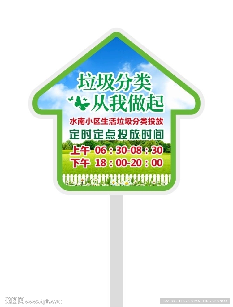 垃圾分类牌
